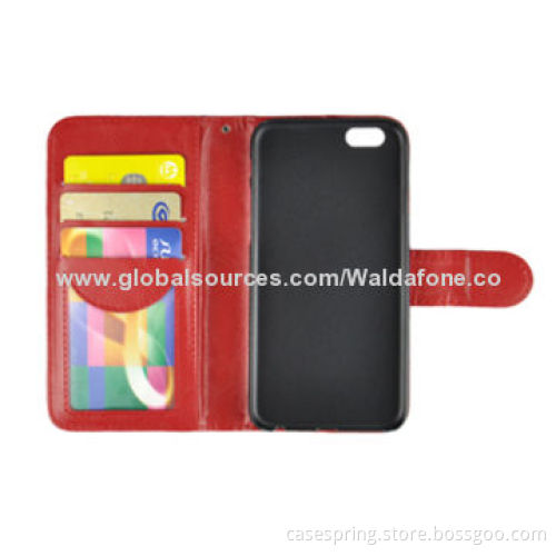 Crocodile Protective Sleeves for iPhone 6, Stand Leather Business Card Wallet